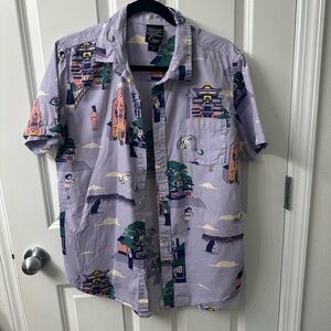 Spirited Away Studio Ghibli button up men’s medium by Our Universe